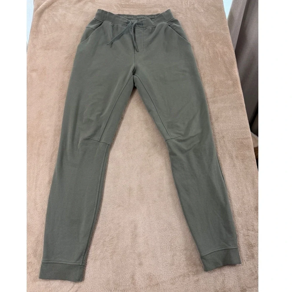 Lululemon‎ City Sweat Jogger Mens M Tall Grey Sage Breathable Stretch M5585T EUC